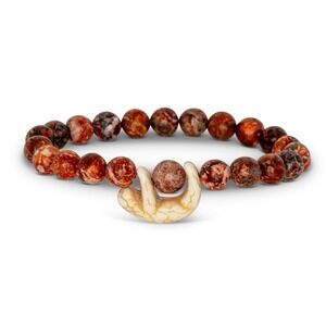 Fahlo Mountain Stone Beaded The Wander Sloth Tracking Stretch‎ Bracelet
